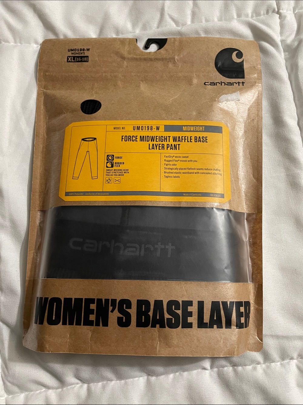 Carhartt Women's Base Layer Pant - Black